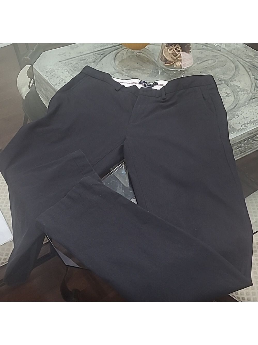 BEN SHERMAN MEN'S BLACK CHINO PANTS 34x34